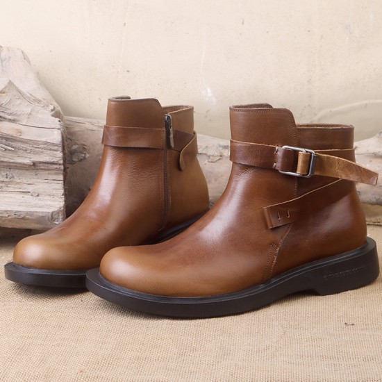 Leather retro business slip-on shoes with good grip, durable and fashionable, suitable for casual wear, men's leather shoes