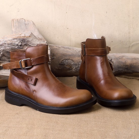 Leather retro business slip-on shoes with good grip, durable and fashionable, suitable for casual wear, men's leather shoes