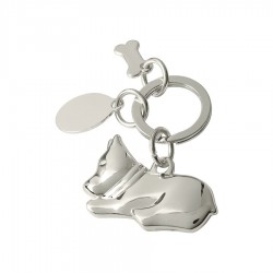 Little Dog Soft Keychain Light Alloy PVC Metal Plastic and Glass Material Little Dog Design for Keyring