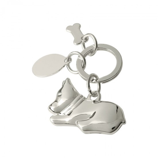 Little Dog Soft Keychain Light Alloy PVC Metal Plastic and Glass Material Little Dog Design for Keyring
