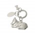 Little Dog Soft Keychain Light Alloy PVC Metal Plastic and Glass Material Little Dog Design for Keyring