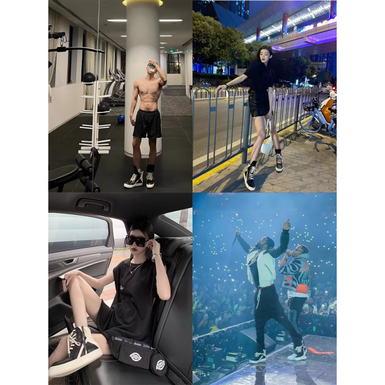 Top Quality Unisex High-top Sneakers Zip Shoes RO Leather High-top Designer Sneakers