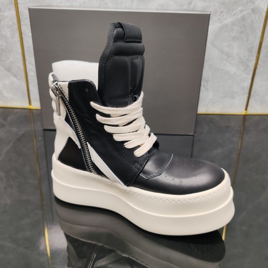 Top Quality Unisex High-top Sneakers Zip Shoes RO Leather High-top Designer Sneakers