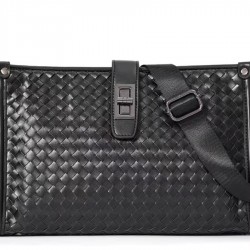 Men's Vintage Genuine Leather Crossbody Messenger Shoulder Bag Polyester Zipper Stylish Business Fashion Satchel for Hiking