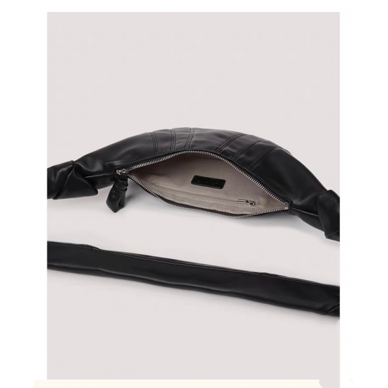 Imported Sheepskin Horn Backpack Genuine Leather Handbag Wallet Dumpling Bag with Open Style Fashion Messenger Bag