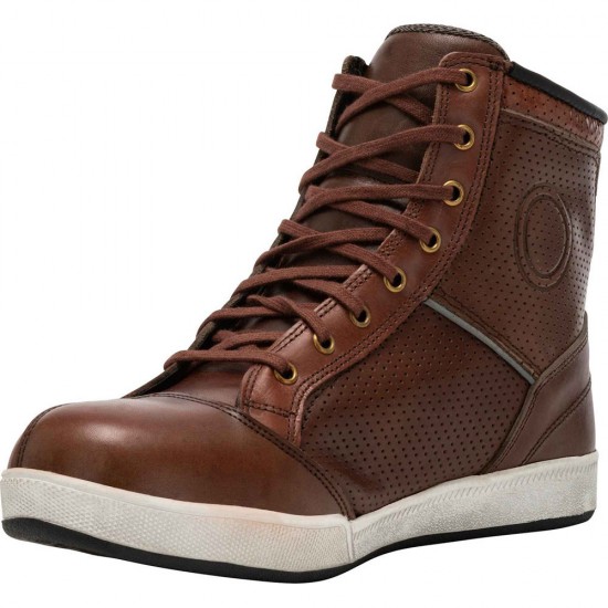 Carbide URBAN Air Brown summer leather motorcycle shoes 41