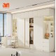 JYN Closet Wardrobe System for Bedroom Furniture Free Design Clothes Storage Shelves Cabinets with Dressing Table