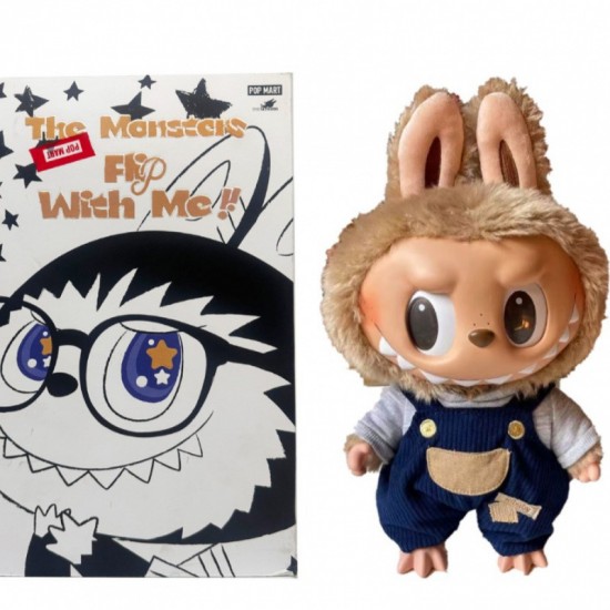 L a B U Flip WITH ME LETS CHECKMATE King ZIMOMO FALL in WILD CLOSE to SWEET 38CM PLUSH DOLL VANS WINGS of FANCY JUMP for JOY