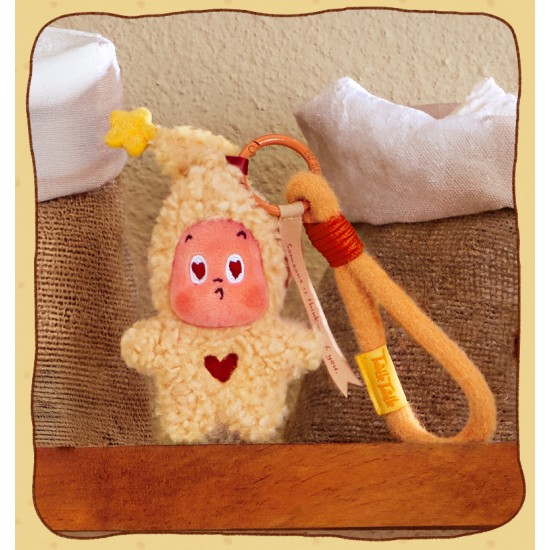 Mini Keychain Flocking Vinyl Cute Twinkle Twinkle Biscuit  Christmas Gift PVC Dolls Bag Pendant Decoration