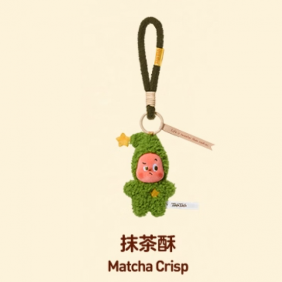 Mini Keychain Flocking Vinyl Cute Twinkle Twinkle Biscuit  Christmas Gift PVC Dolls Bag Pendant Decoration