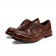 Men's handmade full leather comfortable leather shoes, retro water-resistant casual and versatile shoes