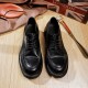 Men's handmade full leather comfortable leather shoes, retro water-resistant casual and versatile shoes