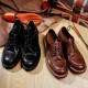 Men's handmade full leather comfortable leather shoes, retro water-resistant casual and versatile shoes