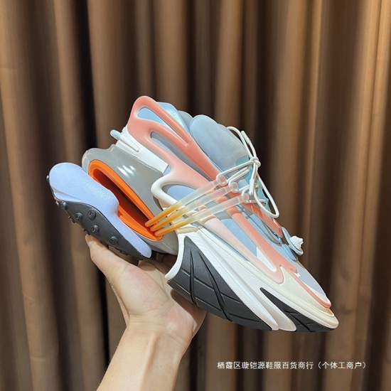 Branded for Balmain Space Spaceship Spring Mesh Thick-Soled Height-Increasing Sports Dad Shoes
