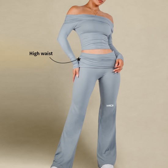 Women Casual Sports Yoga Wear 2pcs High-Stretch Quick Dry Breathable Gym Workout Clothes Sets