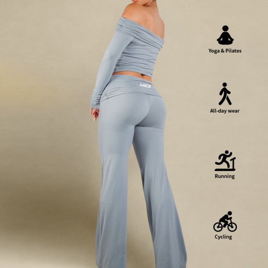 Women Casual Sports Yoga Wear 2pcs High-Stretch Quick Dry Breathable Gym Workout Clothes Sets