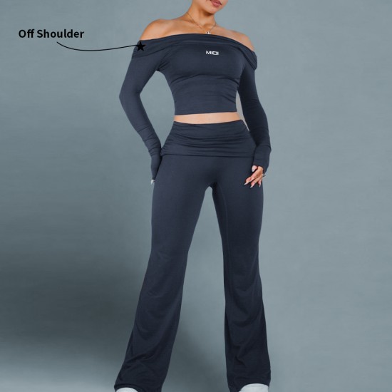 Women Casual Sports Yoga Wear 2pcs High-Stretch Quick Dry Breathable Gym Workout Clothes Sets