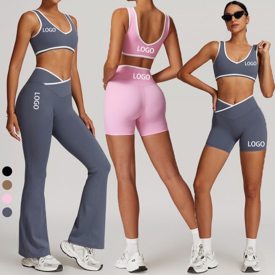 Women's Sports Wear Gym Fitness Yoga Sets Fitness Clothing Activewear Sets Women Sportswear V Waist Workout Clothes for Women