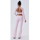 2Pcs Gym Set Women Long Sleeve Tops Gym Suit Fitness Clothes Activewear Workout Sets