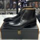 Drop Shipping  leather shoes cowhide business formal attire men's leather boots with laces Dress Shoes Midi Boot Height