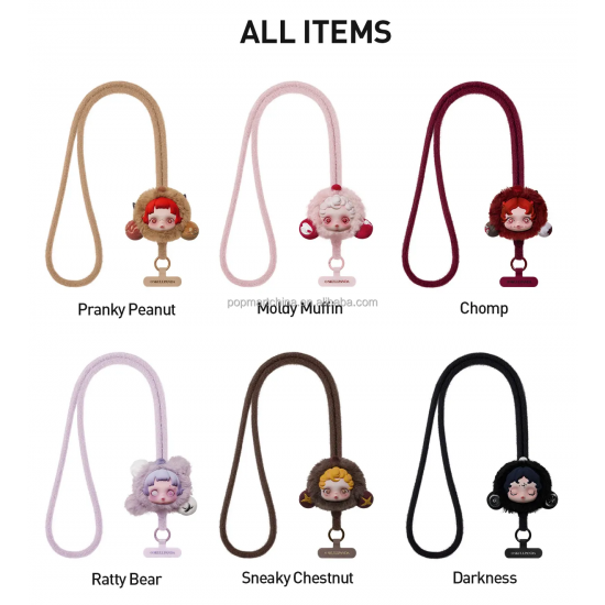 Original SKULLPANDA You Found Me Series Phone Lanyard Keychain Plush Mini Bag Blind Box Sp Kawaii Figurines Toy Christmas
