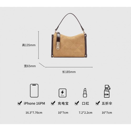 Retro Rhombus Small Square Bag Casual Fashion Women's Shoulder Messenger Bag