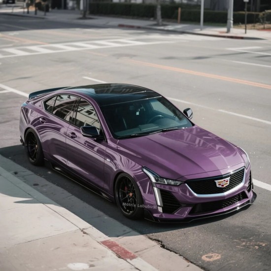 Hot Sell Labubu Purple PET Car Wrap Vinyl Anti-Scratch Full Body Car PET Film PPF Air-Release Technology Car Viny Wrapping Roll