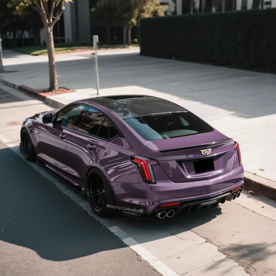 Hot Sell Labubu Purple PET Car Wrap Vinyl Anti-Scratch Full Body Car PET Film PPF Air-Release Technology Car Viny Wrapping Roll