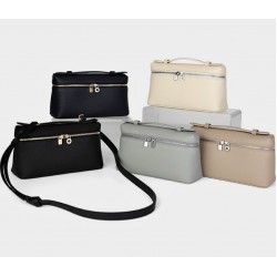 Genuine Leather Designer Handbags Women Small Square Makeup Bag Simply Fashionable Rice Box Bag Ladies Shoulder Hand Bag