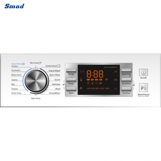 Best Selling Less Noise and Less Energy White LED Free Standing Washing Machine for Home Use DWF-80C14LTH