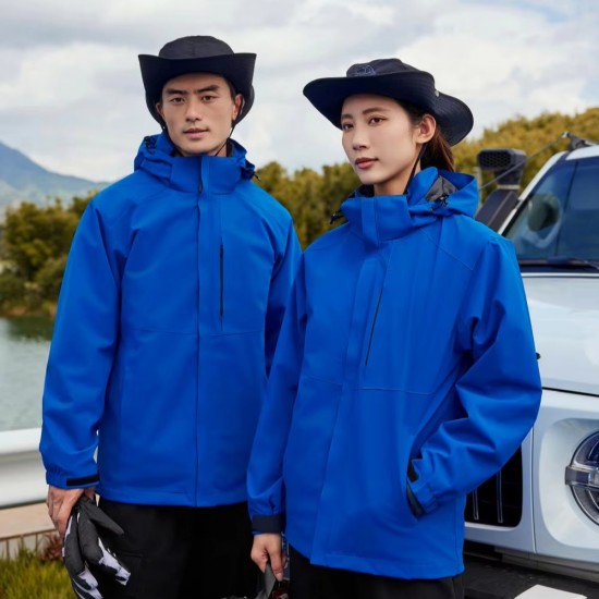 New Three-in-One Detachable Charge Clothes Overalls Custom Printed Logo Thickened Outdoor Tooling Coat