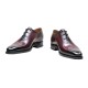 Goodyear Welted Men's Brown Leather Dress Shoes Formal Closed Square Toe Breathable Winter Suitable