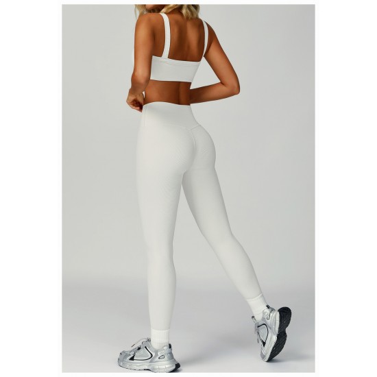 New Pilates Yoga Set Custom Gym Clothes Woman High Quality Gym Fitness Sets Sportswear Running Yoga Leggings and Sports Bra Set