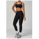 New Pilates Yoga Set Custom Gym Clothes Woman High Quality Gym Fitness Sets Sportswear Running Yoga Leggings and Sports Bra Set