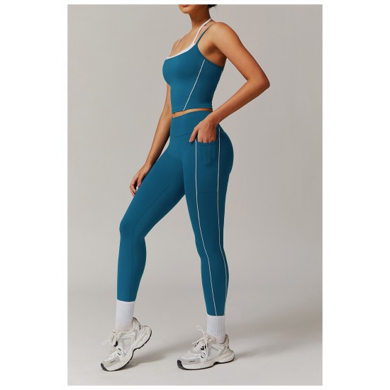 Wholesale Women's Sports Outfit Set Gym Clothes of 2 for Women Gym Wear Gym Fitness Yoga Set