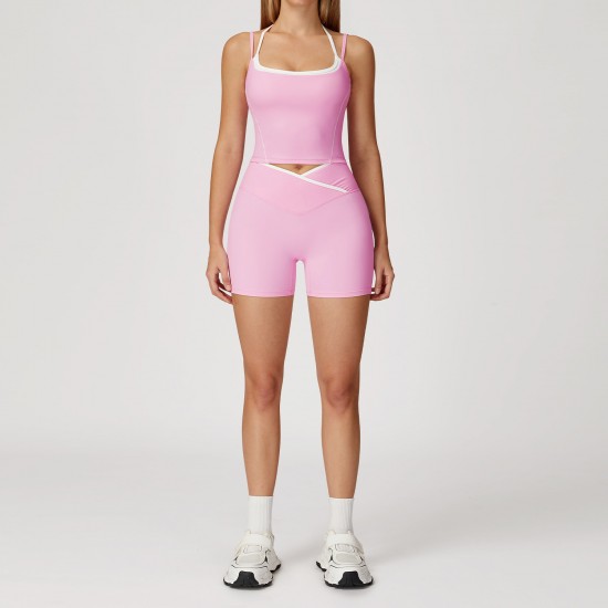 Wholesale Women's Sports Outfit Set Gym Clothes of 2 for Women Gym Wear Gym Fitness Yoga Set