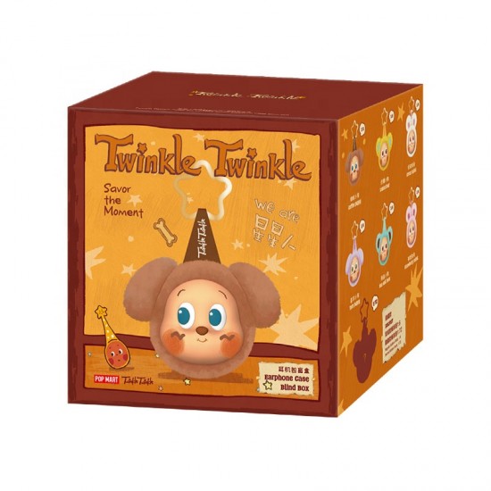Original PopMart Twinkle Twinkle Savor the Moment Series-Earphone Case Blind Box Vinyl Plush Pendant Blind Box Keychain Toys
