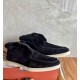 Winter Men Sandals Suede Loafers Style Women Shoes Genuine Suede Wool Sandals Women Half Shoes