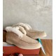 Winter Men Sandals Suede Loafers Style Women Shoes Genuine Suede Wool Sandals Women Half Shoes