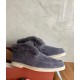 Winter Men Sandals Suede Loafers Style Women Shoes Genuine Suede Wool Sandals Women Half Shoes
