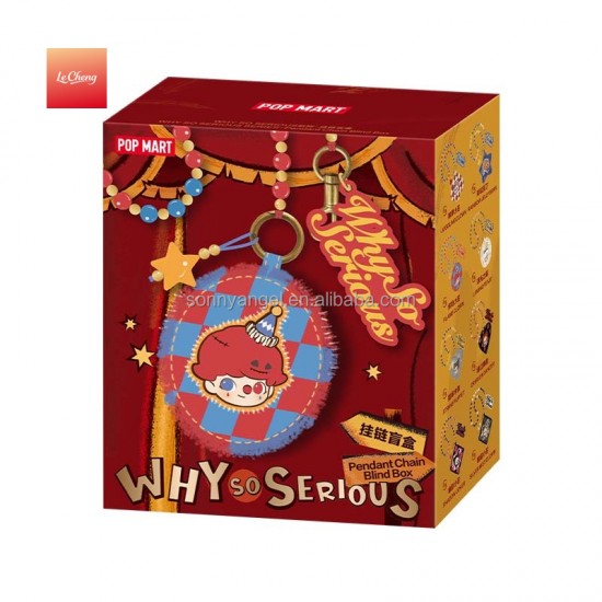 POP MART Original the Monsters Labubu Why so Serious Series Phone Charm Blind Box Keychain Pendant Halloween Gifts