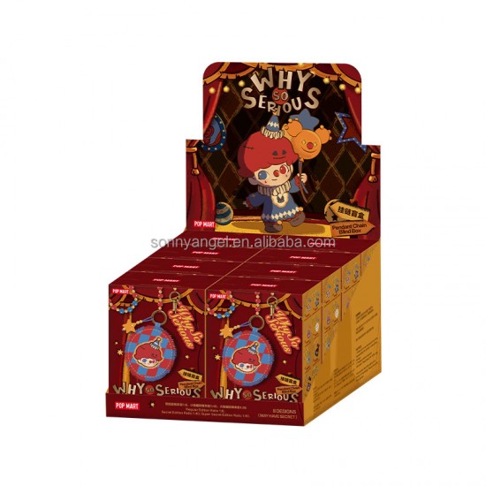 POP MART Original the Monsters Labubu Why so Serious Series Phone Charm Blind Box Keychain Pendant Halloween Gifts