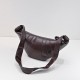French Niche Top Grain Lambskin Croissant Bag Slouchy Horn-Shaped Genuine Leather Crossbody Dumpling Bag for Women Fashion Style