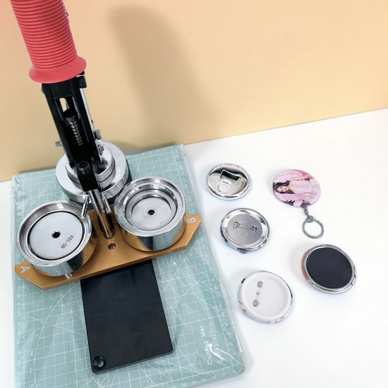 Manufacturer Direct Sales 58mm Button Press, Metal Button Badge Pin, Keychain Badge Manufacturing Machine