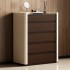 Modern 5-Drawer Wooden Chest Drawers Dresser Wide Storage Cabinet for Bedroom Bedside for Clothes Lingerie Hospital/Warehouse