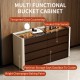 Modern 5-Drawer Wooden Chest Drawers Dresser Wide Storage Cabinet for Bedroom Bedside for Clothes Lingerie Hospital/Warehouse