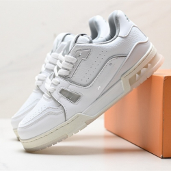 High-End White Cement Sneakers Couples Versatile Fashionable Casual Shoes Classic Low-Top Genuine Leather Walking Style Shoes