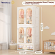 Cartoon Double-Door Foldable Wardrobe No-Installation Adult Storage Cabinet Hanging Clothes Organizer 2 Baby Clothes Organiser