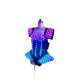 LED Glowing Lady Costume for Dance Party Halloween Disco Dress with Stage Performance Flashing Lights by Dj