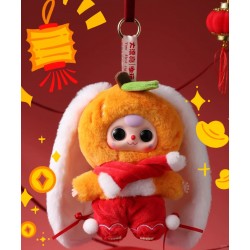 Babythree Festive New Year's Plush Doll Keychain Blind Box Cute Mystery Gift for Gifting